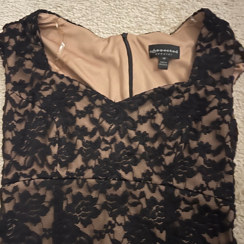 Elegant Black Lace Dress 4 petit - Picture 2 of 2